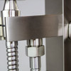 Transolid Roslyn Floor Mounted Tub Filler with Hand Shower, Brushed Nickel