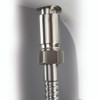 Transolid T4250-WH/BN Blythe Floor Mounted Tub Filler with Hand Shower, White/Brushed Nickel