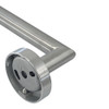 3-Piece Bathroom Accessory Kit Including a robe hook, a toilet paper holder, and a 24-in towel bar, in Brushed Stainless