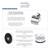 Transolid KA-CAR-4-PC 4-Piece Bathroom Accessory Kit Including a robe hook, a toilet paper holder, a towel ring, and a 24-in towel bar, in Polished Chrome
