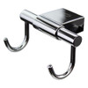 4-Piece Bathroom Accessory Kit Including a robe hook, a toilet paper holder, a towel ring, and a 24-in towel bar, in Polished Chrome