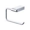 4-Piece Bathroom Accessory Kit Including a robe hook, a toilet paper holder, a towel ring, and a 24-in towel bar, in Polished Chrome