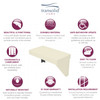 Transolid Studio Rectangular Shower Seat in Biscuit