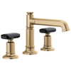 1.5 GPM Widespread Lavatory Faucet with Column Spout and without Handles in Luxe Gold Finish 1.5 GPM Widespread Lavatory Faucet with Column Spout and without Handles in Luxe Gold Finish