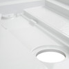 Transolid FLU6032L-31 Linear 60-in W x 32-in L Rectangular Alcove Concealed End Drain Shower Base with Left Hand Drain in White