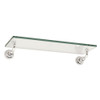 18in Tempered Glass Shelf in Polished Chrome 18in Tempered Glass Shelf in Polished Chrome