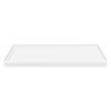 Transolid FSL6032L-01 60-in x 32-in Cast Solid Surface Low Profile Shower Base with Linear Concealed Left Hand Drain, White 