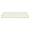 Transolid FSL6032L-02 60-in x 32-in Cast Solid Surface Low Profile Shower Base with Linear Concealed Left Hand Drain, Cameo 