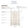 Transolid SWKX36368412-48V SaraMar 36-in x 36-in x 96-in Glue to Wall 6-Piece Shower Wall Trimmable Kit with Extension, Biscotti Marble Velvet