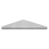 9-in x 9-in Solid Surface Corner Shelf, in Grey Beach