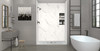 Transolid FZS6036C-39 60-in L x 35.5-in W Zero Threshold Center Drain Shower Base, Grey
