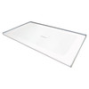 Transolid FZS6040C-31 Trimslate 60-in x 40-in Zero Threshold Shower Base with Center Drain, White