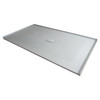 Transolid FZS6040C-39 60-in L x 39.4-in W Zero Threshold Center Drain Shower Base, Grey