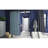 Sterling 5698-36ADR-G03 Finesse Peak headerless frameless pivot shower door 36 in. max opening x 67 in. H with anodized deep bronze frame finish and frosted glass texture