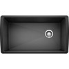 Blanco KFA-441768 Super Single Sink Kit with Pull-Down Faucet, Sink Grid, and Strainer in Anthracite