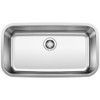 Undermount 32 in. Super Single Sink Kit including Pull-Down Faucet with 1.5 gpm and Decorative Basket Strainer
