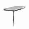 Transolid SSSL2412L-27 24in x 12in Left-Hand Shower Seat with Brushed Stainless Frame and Leg