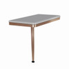 Transolid SSSL2412L-CB39 24in x 12in Left-Hand Shower Seat with PVD Coated Champagne Bronze Frame and Leg