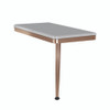 Transolid SSSL2412R-CB39 24in x 12in Right-Hand Shower Seat with PVD Coated Champagne Bronze Frame and Leg