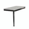 Transolid SSSL2412L-MB27 24in x 12in Left-Hand Shower Seat with PVD Coated Matte Black Frame and Leg