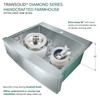Transolid KKM-DTSSF302510 Diamond Sink Kit with Farmhouse Style Single Bowl, Magnetic Accessories Kit, and Drain Kit