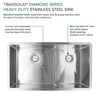 Diamond Sink Kit with 60/40 Double Bowls, Undermount Installation, Magnetic Accessories Kit, and Drain Kit