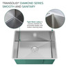 Transolid KKM-DUSB231810 Diamond Sink Kit with Single Bowl, Undermount Installation, Magnetic Accessories Kit, and Drain Kit