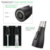 Transolid Kitchen/Laundry Faucet with Dual Spray, Flex Neck, 1.8 GPM, and Garden Hose Adapter in Brushed Nickle/Matte Black