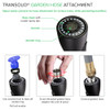 Transolid Kitchen/Laundry Faucet with Dual Spray, Flex Neck, 1.8 GPM, and Garden Hose Adapter in Matte Black