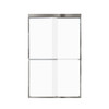 Transolid FBPT487608F-R-PC Frederick 45.75-47 in. W x 76 in. H Semi-Frameless Bypass Shower Door in Polished Chrome with Frosted Glass 