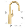 Blanco 442986 Rivana Bar Faucet 1.5 GPM in Satin Gold