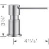 Blanco 402299 Lato Soap Dispenser in PVD Steel