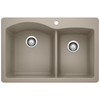 Blanco KA-441283 Diamond 1-3/4 Bowl Dual Mount Sink Kit in Truffle
