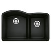 Blanco KA-442910 Diamond 1-3/4 Low Divide Sink Kit in Coal Black