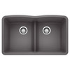 Blanco KA-442071 Diamond Equal Double Low Divide Sink Kit in Cinder Blanco KA-442071 Diamond Equal Double Low Divide Sink Kit in Cinder