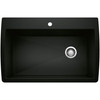 Blanco KA-442917 Diamond Super Single Dual Mount Sink Kit in Coal Black