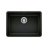 Blanco KA-442929 Precis 25" ADA Single Bowl Sink Kit in Coal Black