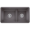 Blanco KA-442521 Precis Reversible 1-3/4 Low Divide Sink Kit in Cinder
