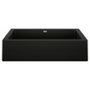 Blanco KA-526545 Vintera 30" Super Single Apron Sink Kit in Coal Black