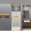Transolid SWK363672-48V SaraMar 36-in x 36-in x 72-in Glue to Wall 3-Piece Shower Wall Trimmable Kit, Biscotti Marble Velvet