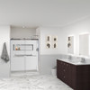 Transolid Prodigy PWK603672-431 60" x 36" x 72" Glue to Wall 3-Piece Shower Wall Trimmable Kit Herringbone Tile, in White