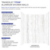 Transolid TWK604896-KI31G Titan Shower Wall Trimmable Kit