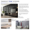 Transolid TWK603696-KI58G Titan 64-in x 39-in x 96-in Shower Wall Trimmable Kit, Savanna Grey (Honed)