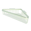 9.1in Wall Mounted Brass Corner Shower Basket in Satin Nickel 9.1in Wall Mounted Brass Corner Shower Basket in Satin Nickel
