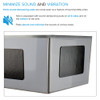 Transolid K-EWS-2822S 28-in W x 22.1-in D x 35.2-in H Laundry Sink/Wash Stand All-in-One Kit, Brushed Stainless