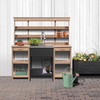 Transolid K-EWS-2822S-MB 28-in W x 22.1-in D x 35.2-in H Laundry Sink/Wash Stand All-in-One Kit, Matte Black