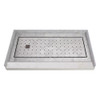Transolid FPT6032L-SW 60-in x 32-in Pre-Tiled Shower Base with Left Hand Drain in White Square