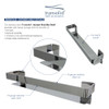 Transolid Jocelyn Grab Bar Shelf