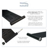 Transolid K-SS17-SSC-MB 3-Piece Shower Shelf Kit, Matte Black