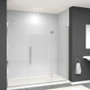 Transolid EHTF77297610C-T-PC Elizabeth 77-in W x 76-in H Hinged Shower Door in Polished Chrome with Clear Glass